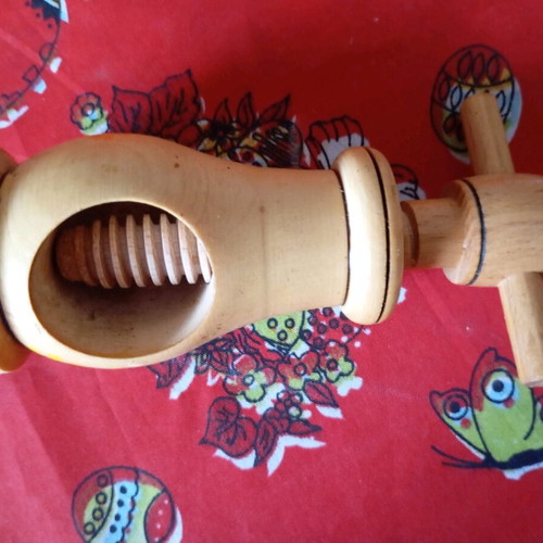 Vintage wooden nutcracker hand made like new