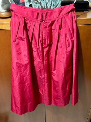 Tara Jarmon skirt shiny fuchsia new no small