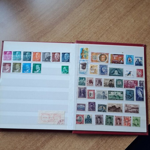 Album with foreign stamps like new