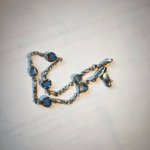 White gold bracelet 14k, 18 cm, 3.3 g