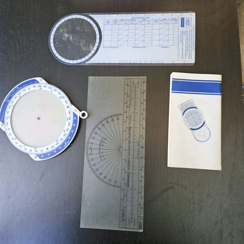 Cesna 172 and Sky Hawk pilot training set used (1973)