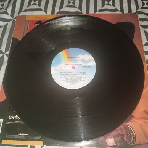 Bobby Brown On Our Own 12" vinyl single 1989 Ghostbusters II soundtrack