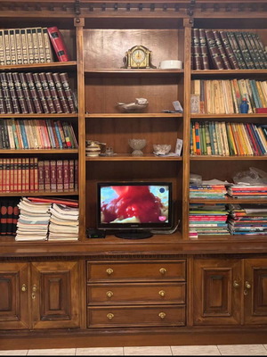 Handmade carved bookcase