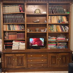 Handmade carved bookcase