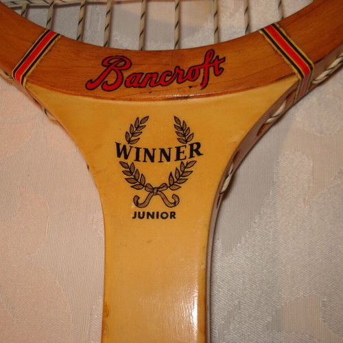 Vintage Wooden Tennis Racket Bancroft "Winner Junior" with Authentic Case – Made in USA