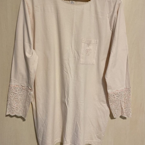 Victoria's Secret cotton nightgown pink, like new, long sleeve