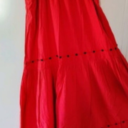 Ysatis women's dress used, long, summer, coral, one size