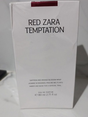 Red Zara Temptation Eau de Parfum 80ml new, authentic