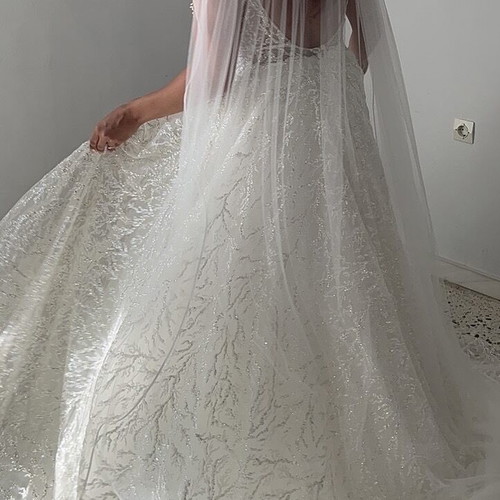Wedding dress like new, size M 38, white