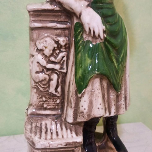 Porcelain vintage decorative figurines used, set of 3 pieces