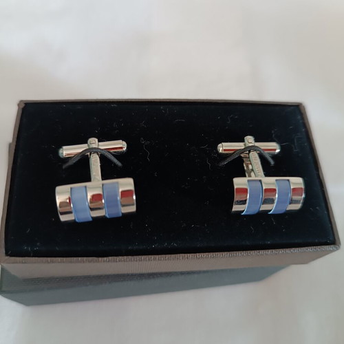 Monte Napoleone cufflinks like new, blue-purple color