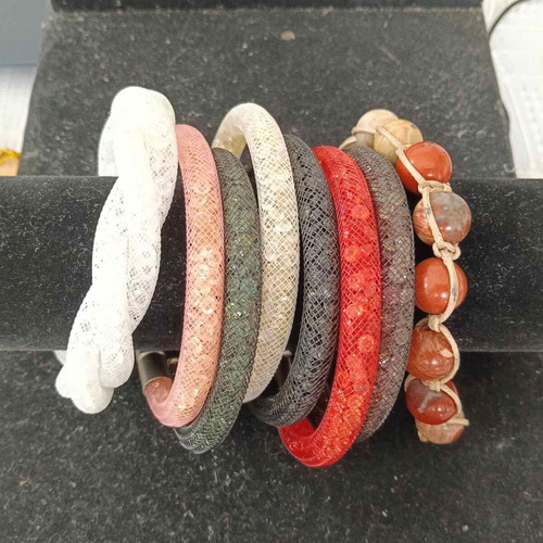 Set of 30 colorful jewelry pieces