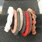 Set of 30 colorful jewelry pieces