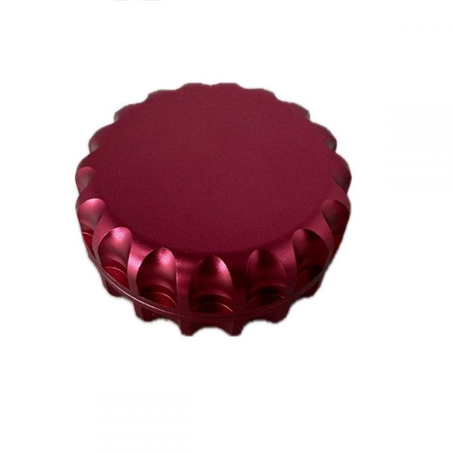 Metal grinder 60x28mm one-chamber magnetic red new