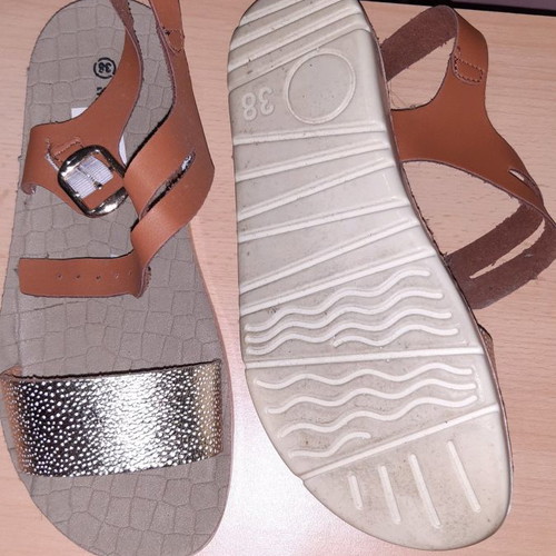 Flatform sandals size 38 new