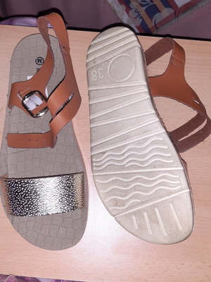 Flatform sandals size 38 new