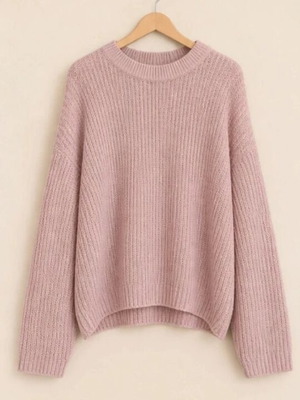 Stradivarius pink knitted pullover like new size M