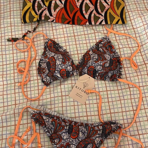 Kitoko Swimwear Bikini set new with tags, ethnic paisley print