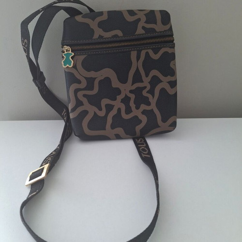 Tous women's crossbody bag like new, black and beige
