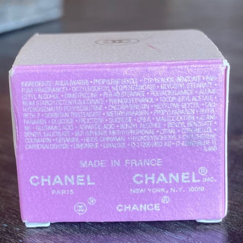 Miniature Body Satin Cream Chance Chanel 8 gr new