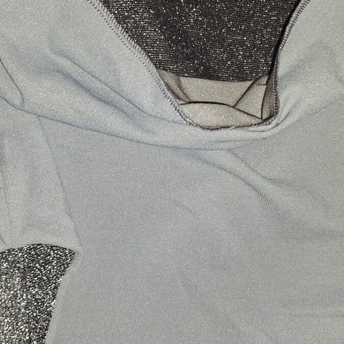 Top black and silver used, size S with lining