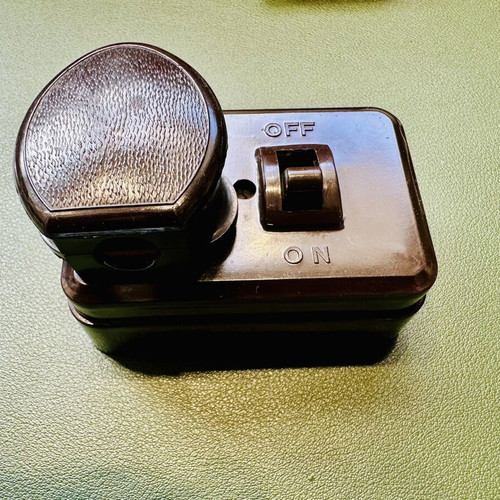 Vintage English Type Bakelite Switch Socket Contactum BS 546 like new