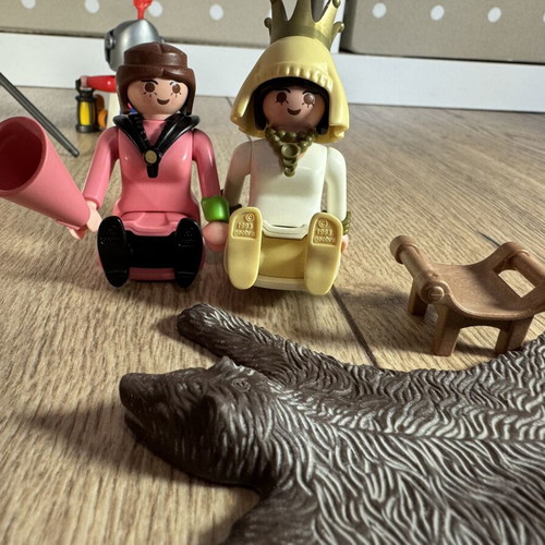 Vintage Playmobil Medieval Royal Court lot used, queen and knights