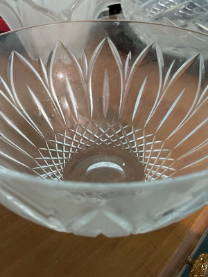Crystal bowl like new 18x9cm 1 kilo