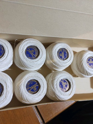 DMC thread in skein like new, pack of 7, number 40