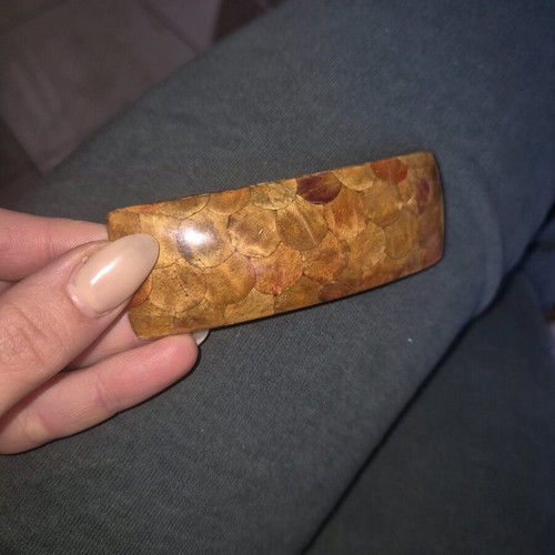 Hair clip in earthy tones like new