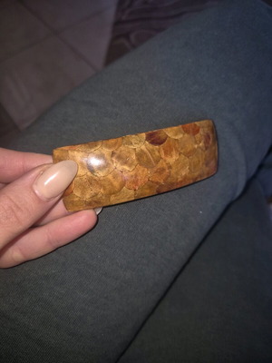 Hair clip in earthy tones like new