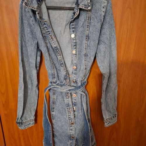 Stradivarius denim dress like new, size M, blue