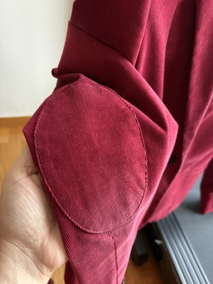 Brooks Brothers 346 Βελούδινο Σακάκι Μπορντό Μέγεθος 16 Σαν Καινούργιο