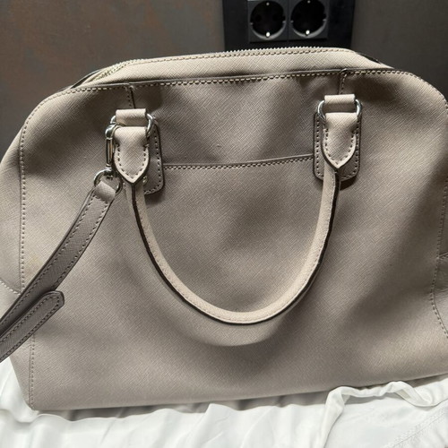 Michael Kors grey leather handbag