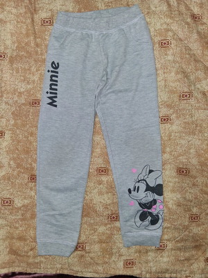 Minnie Mouse kids' sweatpants used, grey, size 122 cm
