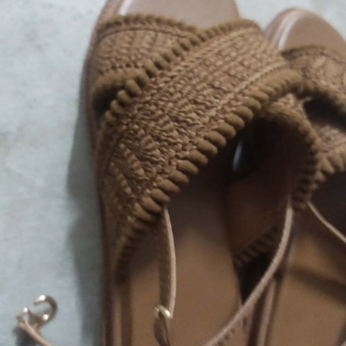 Shein brown platform sandals new with soft sole