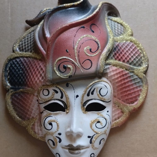 Vintage La maschera del galeone Venetian mask, new