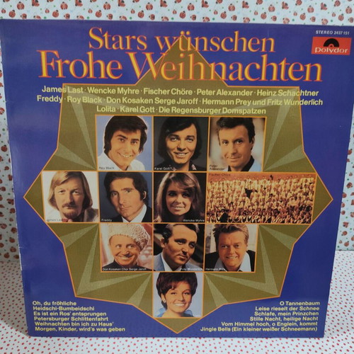 Stars Wünschen Frohe Weihnachten vinyl record used, Christmas music