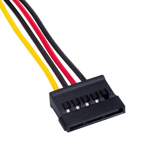 Akyga AK-CA-16 Αντάπτορας Molex σε 2x SATA καλώδιο τροφοδοσίας 2x 15cm καινούργιο