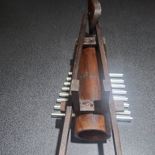 Traditional Ethnic Bamboo Metallophone Xylophone, handmade