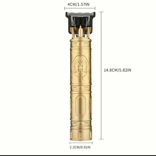 Rechargeable Hair Clipper with 4 Guide Combs 1.5mm to 4mm, 3 Pieces