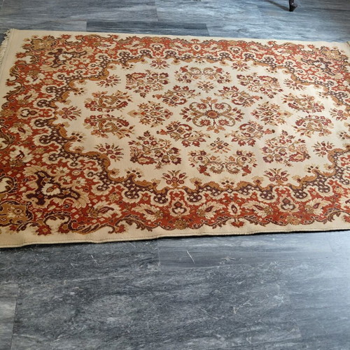 Wool rug used, classic style, thick pile, 150x230 cm