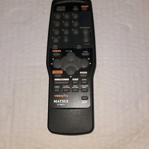 Matsui VCR VP 9607A used with remote, VHS player