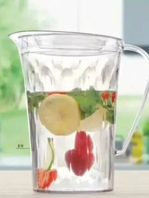 Prisma 2-Liter Pitcher New Transparent Crystal Effect