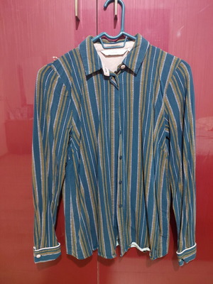 Numph women's shirt, blue and pink