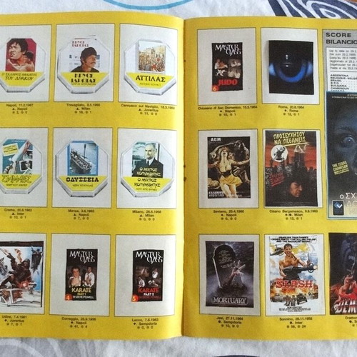 Panini EURO88 album used with unrelated stickers
