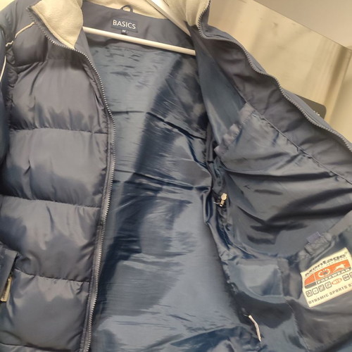 Puffer men's jacket like new, size M, blue