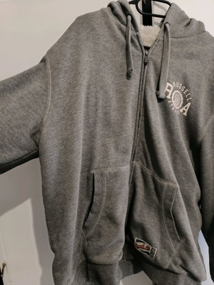 Russell fleece jacket size XL like new, grey with wool lining