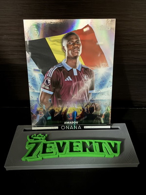 Amadou Onana 2026-27 Topps Premier League Flying The Flag Aston Villa Belgium card