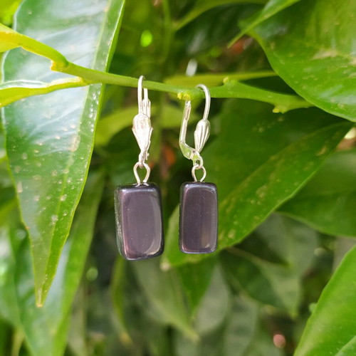 Handmade earrings with cat's eye like new